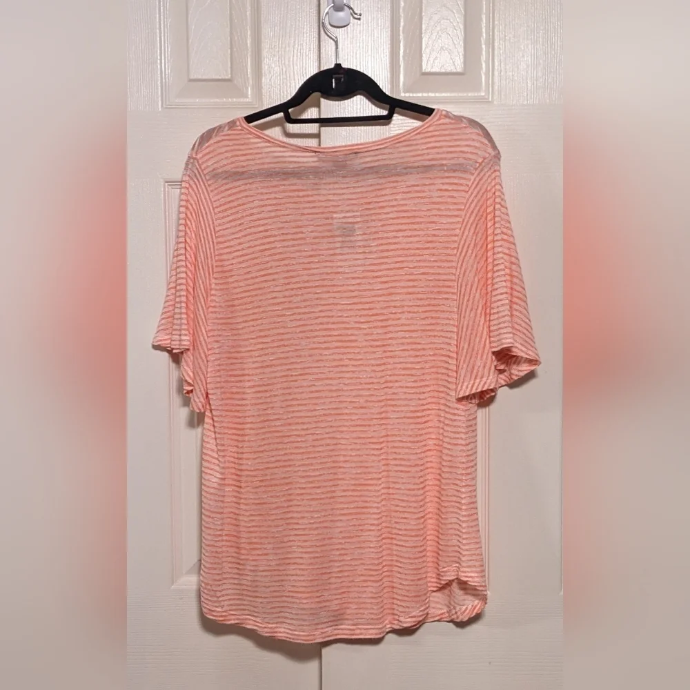 5/$25 Nine West Stripped Shirt - Picture 2 of 6
